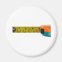 Measuring tape fridge magnet