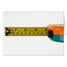 Measuring tape greeting card