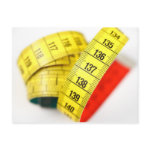 Measuring tape postcard