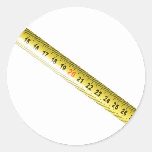 Measuring tape stickers