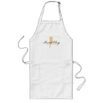 Meat Boy logo long apron aprons