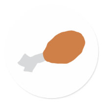 meat drumstick stickers by Tomaniac meat drumstick stickers