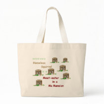 Meat-eater in a McMansion Tote bags