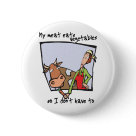 round_button - My meat eats vegetables so I dont have to: Sizes 