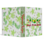 Meat-Free Zone 3 Ring Binders