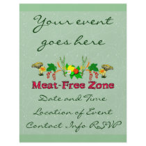 Meat-Free Zone flyers by orsobear Meat-Free Zone flyers