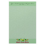 Meat-Free Zone Custom Stationery