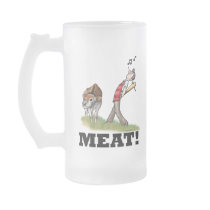 MEAT! Frosted Mug by mindsquint MEAT! Frosted Mug