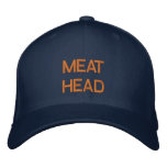 "MEAT HEAD" embroidered on cap Baseball Cap