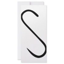 meat hook icon personalized rack card