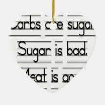 Meat is good christmas ornament