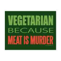 Meat Is Murder - Anti-Meat Postcards