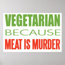 Meat Is Murder - Anti-Meat Poster