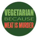 Meat Is Murder - Anti-Meat stickers