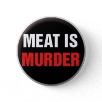 Meat is murder pin