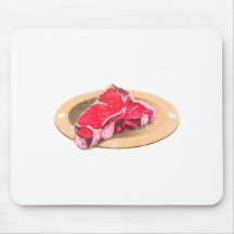 Meat Is Murder - Delicious, Tasty Murder Mousepads