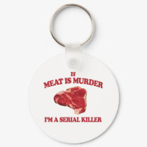 Meat is murder keychains by megedsh Meat is murder keychains