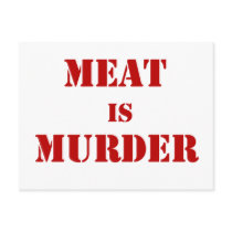 Meat is Murder Post Card