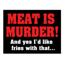 Meat Is Murder Postcard
