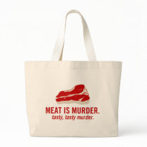 Meat is Murder, Tasty Murder Canvas Bag