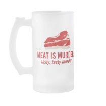 Meat is Murder, Tasty Murder mugs by strk3 Meat is Murder, Tasty Murder mugs