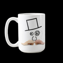 Meat Mustache Mug mugs