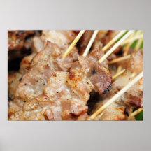 Meat prepared in thai tradition posters