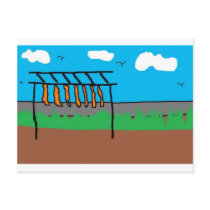 MEAT RACK (2) postcards