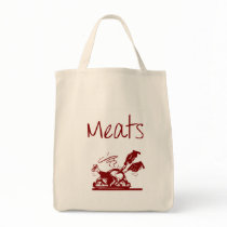 Meat Reusable Grocery Bag bags