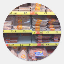 Meat Round Sticker