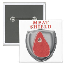 Meat Shield Pinback Buttons