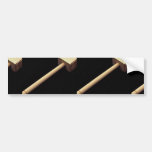 Meat tenderizing mallet in wood bumper stickers