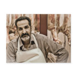Meat vendor at Al Kout market, Kuwait postcards