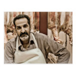 Meat vendor at Al Kout market, Kuwait Postcards