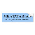 Meatatarian Choice Funny Bumper Sticker Humor bumper stickers by FunnyBusiness Meatatarian Choice Funny Bumper Sticker Humor bumper stickers