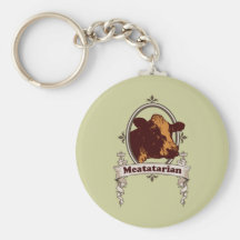 Meatatarian Cow Banner Keychains