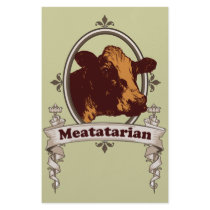 Meatatarian Cow Banner Customized Stationery