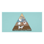 Meatatarian Food Pyramid Custom Photo Card