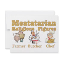 Meatatarian Religious Figures Personalized Invitation