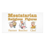 Meatatarian Religious Figures Custom Photo Card