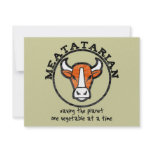 Meatatarian Saving The Planet Custom Invitation