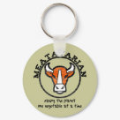 round_keychain - Meatatarian.  Saving the planet one vegetable at a time.  Eating Meat means there are less vegetables grown, less green house gas emissions produced to create the vegetable.  Meatatarians are sacrificing themselves for the greater good.: Sizes 
