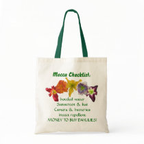 Mecca checklist tote bag