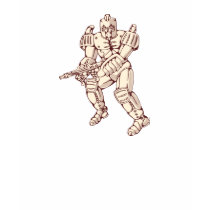 Mecha Robot Warrior With Ray Gun Shirts
