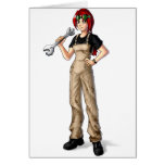 Mechanic Anime Girl cards