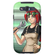 Mechanic Anime Girl Galaxy S3 Covers