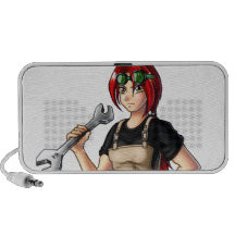 Mechanic Anime Girl Mp3 Speaker