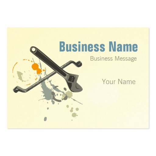 Mechanic Large Business Cards (Pack Of 100) Zazzle