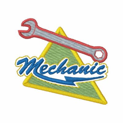 Mechanic Embroidered Hooded Sweatshirt by ZazzleEmbroidery