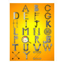 MECHANICAL ALPHABET posters